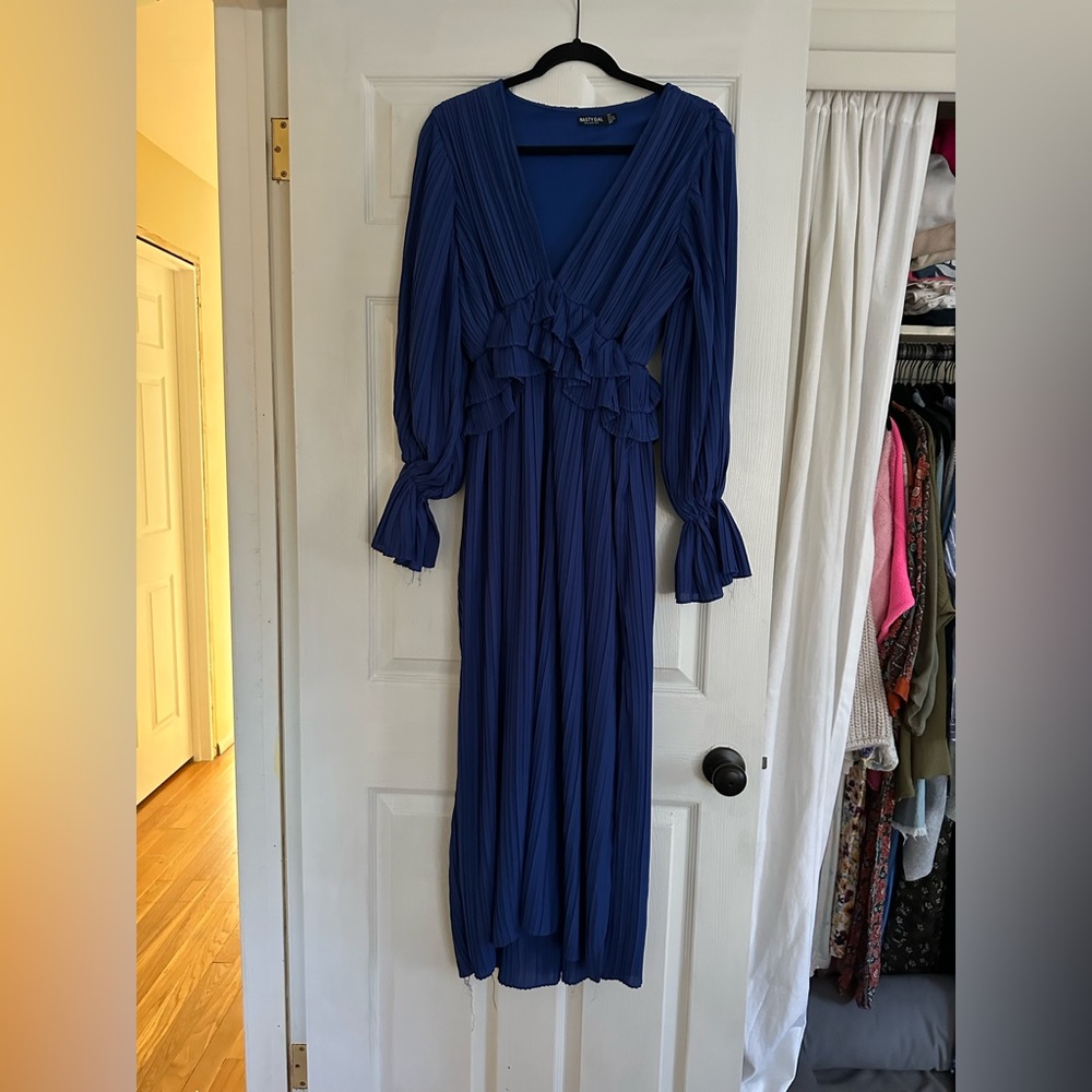 Navy maxi dress